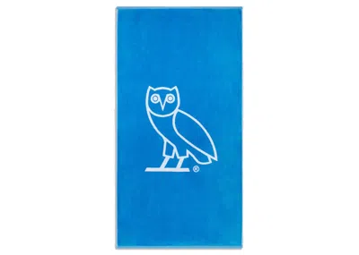 Pre-owned Ovo Og Owl Towel In Jewel Blue