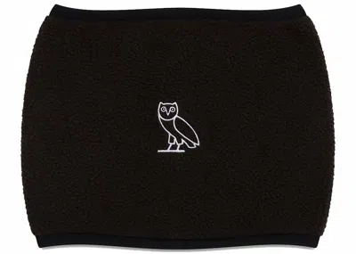 Pre-owned Ovo Polartec Fleece Neck Gaiter In Black