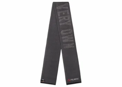 Pre-owned Ovo Polartec Fleece Scarf In Heather Grey