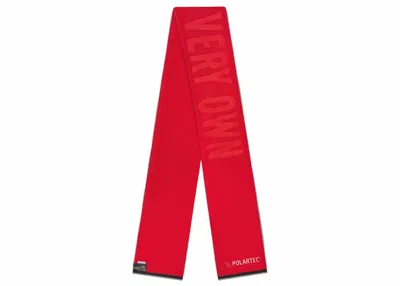Pre-owned Ovo Polartec Fleece Scarf In Red
