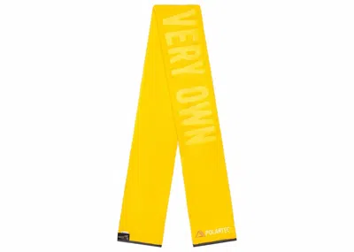 Pre-owned Ovo Polartec Fleece Scarf In Yellow