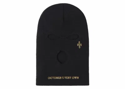 Pre-owned Ovo Pom Pom Balaclava Mask In Black