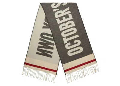 Pre-owned Ovo Roots Cabin Scarf In Heather Grey