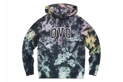 Pre-owned Ovo Tie Dye Arch Hoodie Blue