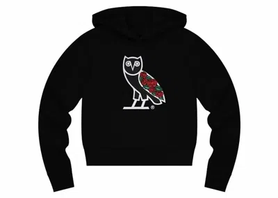 Pre-owned Ovo Women's Sandra's Rose Og Owl Hoodie In Black