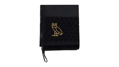 Pre-owned Ovo X Callaway Embroidered Logo Tour Golf Towel In Black