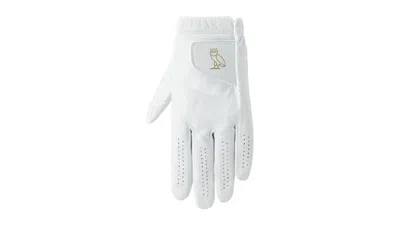 Pre-owned Ovo X Callaway Uv Logo Tour Authentic Left Hand Golf Glove In White