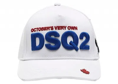 Pre-owned Ovo X Dsquared Chenille Hat In White
