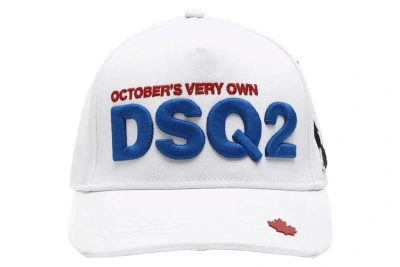 Pre-owned Ovo X Dsquared Chenille Hat White
