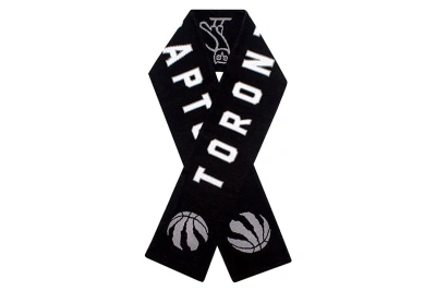 Pre-owned Ovo X Mitchell & Ness Raptors Scarf Black