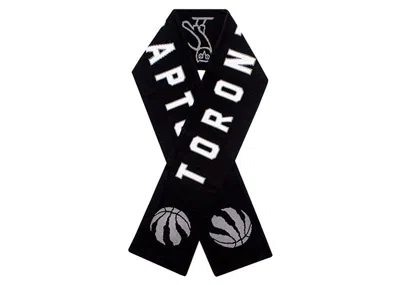 Pre-owned Ovo X Mitchell & Ness Raptors Scarf In Black