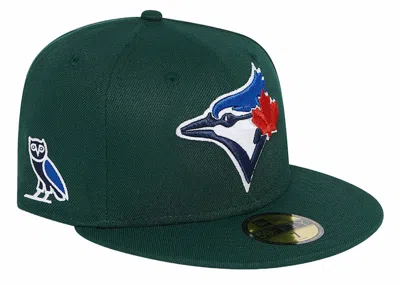 Pre-owned Ovo X Mlb Toronto Blue Jays New Era Hat In Green