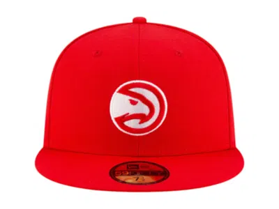 Pre-owned Ovo X Nba Atlanta Hawks 59fifty Fitted Hat In Red/white/black