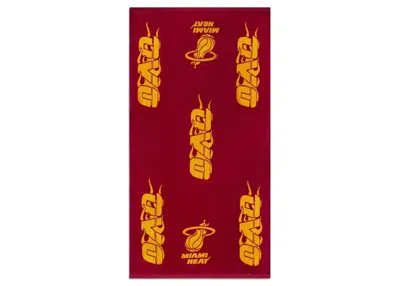 Pre-owned Ovo X Nba Heat Sideline Towel In Red