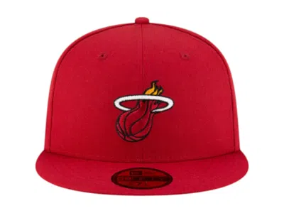 Pre-owned Ovo X Nba Miami Heat 59fifty Fitted Hat In Black/red/white