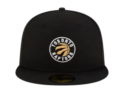 Pre-owned Ovo X Nba Toronto Raptors 59fifty Fitted Hat In Black