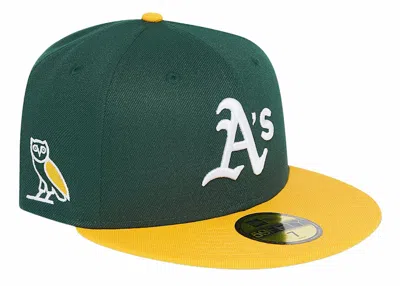 Pre-owned Ovo X Oakland Athletics New Era Hat In Green