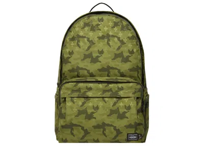 Pre-owned Ovo X Porter Daypack In Green Camo
