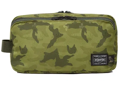 Pre-owned Ovo X Porter Pouch Case In Green Camo
