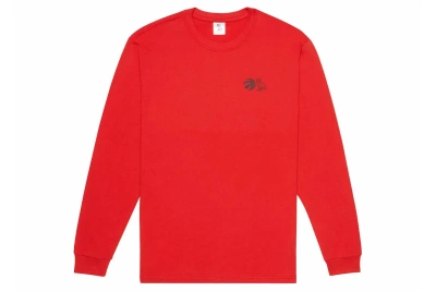 Pre-owned Ovo X Raptors Long Sleeve T-shirt Red