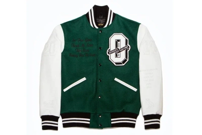 Pre-owned Ovo X Roots Nothing Was The Same Tour Varsity Jacket Green