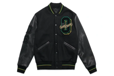 Pre-owned Ovo X Roots October Jamaica Varsity Jacket Black