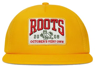 Pre-owned Ovo X Roots Trucker Cap In Yellow