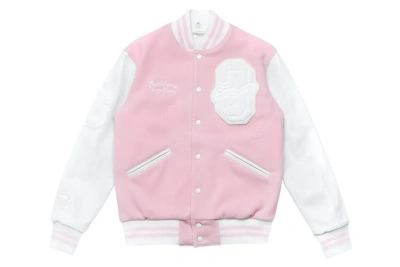Pre-owned Ovo X Roots Valentines Day Sweeterman Varsity Jacket Pink
