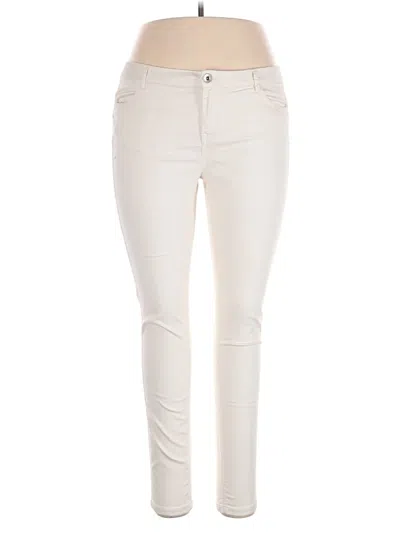 Pre-owned Ovs Jeggings In Ivory
