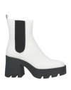 Ovye' By Cristina Lucchi Ovyé Woman Ankle Boots White Size 8 Calfskin In White