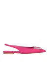 Ovye' By Cristina Lucchi Ovyé Woman Ballet Flats Fuchsia Size 7 Lycra In Pink