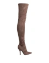 Ovye' By Cristina Lucchi Ovyé Woman Boot Khaki Size 8 Textile Fibers In Beige