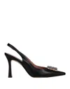 Ovye' By Cristina Lucchi Ovyé Woman Pumps Black Size 11 Calfskin