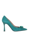 Ovye' By Cristina Lucchi Ovyé Woman Pumps Emerald Green Size 8 Leather
