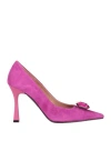 Ovye' By Cristina Lucchi Ovyé Woman Pumps Fuchsia Size 8 Leather In Pink