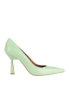 Ovye' By Cristina Lucchi Ovyé Woman Pumps Light Green Size 8 Calfskin In Green