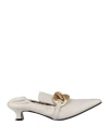 Ovye' By Cristina Lucchi Ovyé Woman Pumps Off White Size 6 Leather
