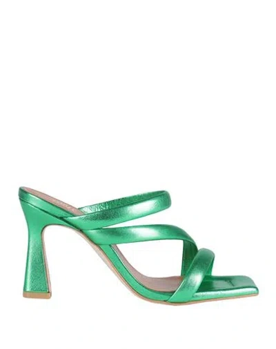 Ovye' By Cristina Lucchi Ovyé Woman Sandals Green Size 9 Soft Leather