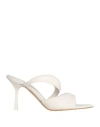 Ovye' By Cristina Lucchi Ovyé Woman Sandals Off White Size 8 Calfskin