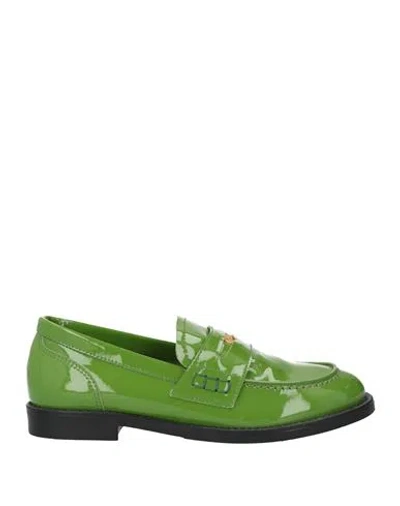 Ovye' By Cristina Lucchi Woman Loafers Green Size 6 Leather