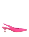 Ovye' By Cristina Lucchi Woman Pumps Fuchsia Size 8 Textile Fibers In Pink