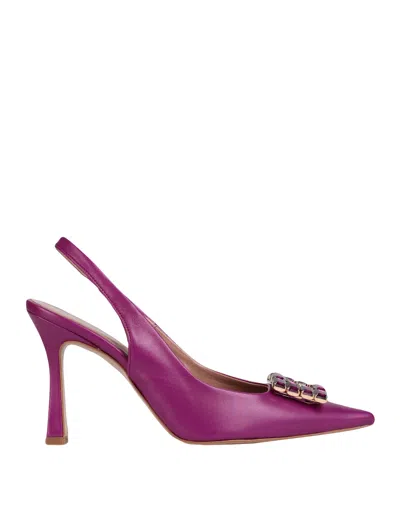 Ovye' By Cristina Lucchi Woman Pumps Mauve Size 7 Calfskin In Purple