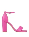 Ovye' By Cristina Lucchi Ovyé Woman Sandals Fuchsia Size 10 Leather In Pink