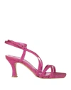 Ovye' By Cristina Lucchi Ovyé Woman Sandals Fuchsia Size 8 Textile Fibers In Pink