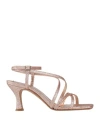 Ovye' By Cristina Lucchi Ovyé Woman Sandals Light Pink Size 8 Textile Fibers