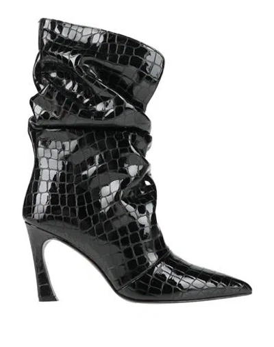 Ovyè Ovyé Playlist Woman Ankle Boots Black Size 6 Leather