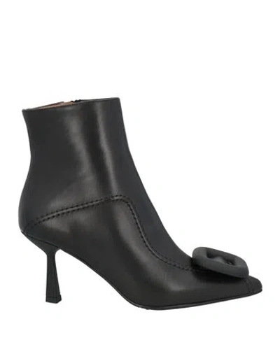 Ovyè Ovyé Playlist Woman Ankle Boots Black Size 8 Leather