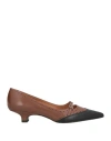 Ovyè Ovyé Playlist Woman Pumps Brown Size 7 Leather