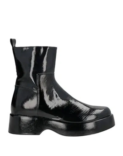Ovyè Ovyé Woman Ankle Boots Black Size 7 Leather