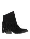 Ovyè Ovyé Woman Ankle Boots Black Size 8 Leather In Black